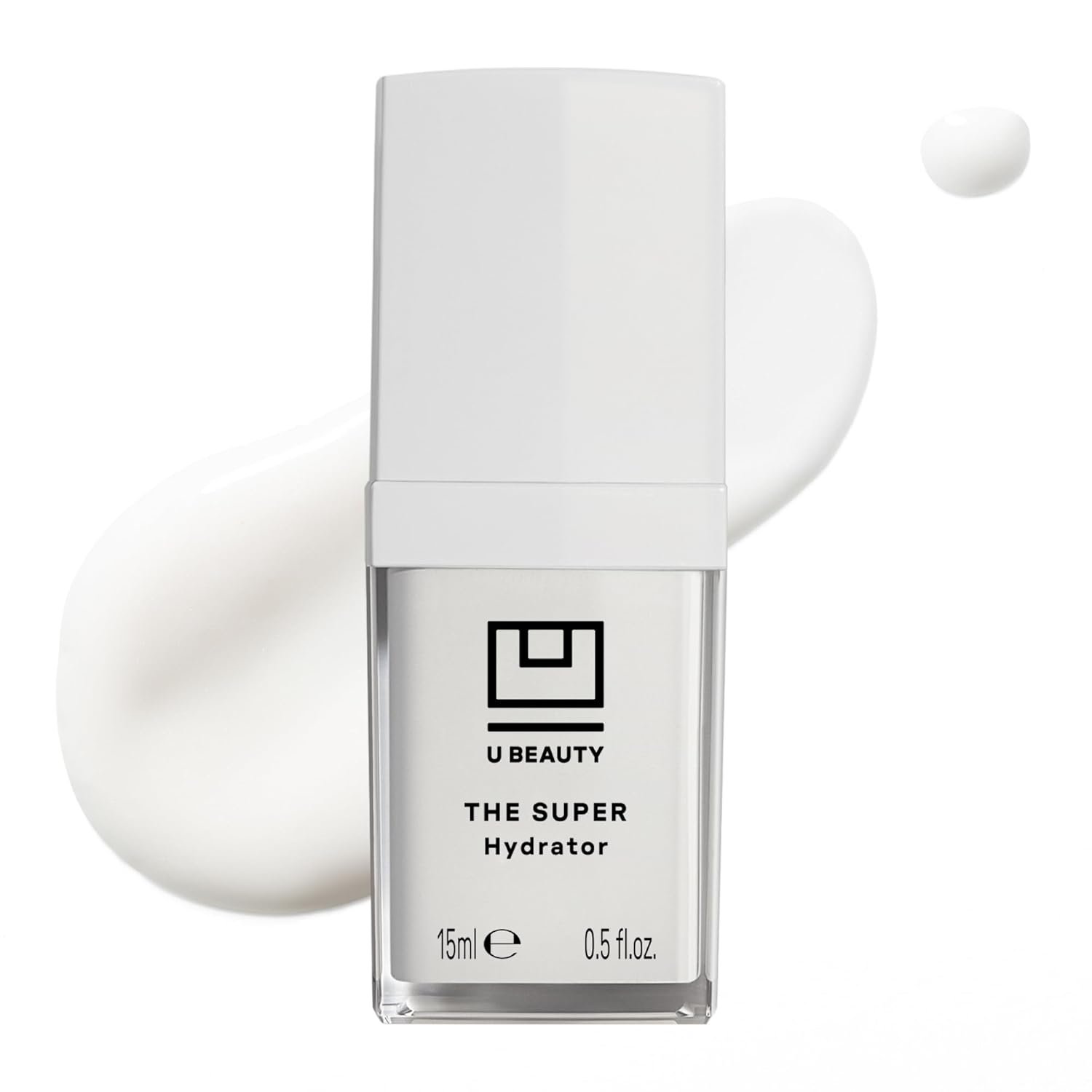 61RVUAkOYmL._SL1500_ U Beauty The SUPER Hydrator - Mega-Dose Skin Hydrator and Hyaluronic Acid Moisturizing Cream with Peptides and Grapeseed Oil for Supple, Smooth, and Softer-Looking Skin For Up To 48 Hours - 0.5 fl oz - Image 1