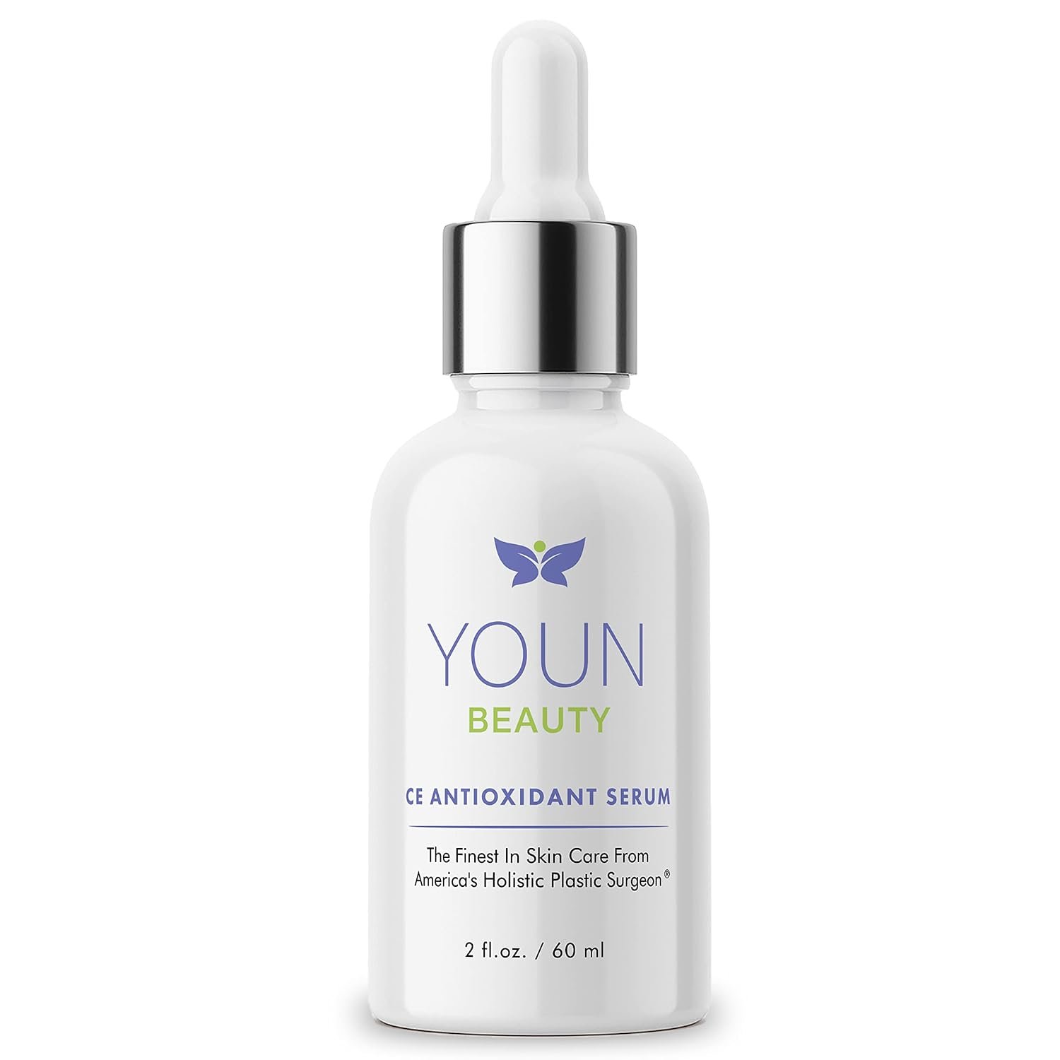 61mIAvHItYL._SL1500_ YOUN Beauty 20% Vitamin C Face Serum with Hyaluronic Acid, Ferulic Acid & Vitamin E by Holistic Plastic Surgeon Dr. Anthony Youn | Antioxidant Serum for Face for Skin Hydration, 60 ml - Image 1