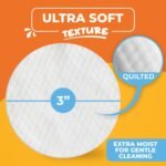 Dog Eye Wipes - Hypoallergenic Eye & Face Wipes for Dogs, Cats, & Puppy - Pet Tear Stain Remover & Cleaner - Gently Cleans & Removes Discharge, Crust, & Gunk (Coconut)