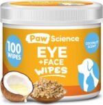 Dog Eye Wipes - Hypoallergenic Eye & Face Wipes for Dogs, Cats, & Puppy - Pet Tear Stain Remover & Cleaner - Gently Cleans & Removes Discharge, Crust, & Gunk (Coconut) - Image 2