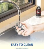 CIRCLE JOY Gravity Electric Salt and Pepper Grinder Set Automatic Salt and Pepper Grinder Set with LED Light, Battery Operated, Adjustable Coarseness, Large Capacity, for Home Kitchen BBQ - Image 7