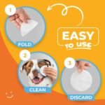 Dog Eye Wipes - Hypoallergenic Eye & Face Wipes for Dogs, Cats, & Puppy - Pet Tear Stain Remover & Cleaner - Gently Cleans & Removes Discharge, Crust, & Gunk (Coconut) - Image 7