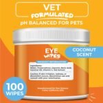 Dog Eye Wipes - Hypoallergenic Eye & Face Wipes for Dogs, Cats, & Puppy - Pet Tear Stain Remover & Cleaner - Gently Cleans & Removes Discharge, Crust, & Gunk (Coconut) - Image 5