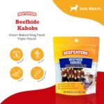 Beefeaters Beefhide Kabobs – Dog Treat. Triple Flavor with Real Chicken, Liver & Sweet Potato, Long-Lasting Chew, Supports Dental Health, Ideal for Training - Image 3