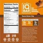 IQBAR Brain and Body Plant Protein Bars - Peanut Butter Chip - 12 Count, Low Carb, High Fiber, Gluten Free, Vegan Snacks - Low Sugar Keto Energy Bars - Image 2