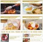 Umite Chef Silicone Kitchen Utensil Set, 34PCS Heat Resistant Kitchen Gadgets and Tools With Grater, Wood Handles for Nonstick Cookware - Image 5