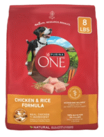 Purina One Dry Dog Food for Adult Dogs High Protein, Real Chicken & Rice, 8 lb Bag