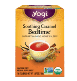Yogi Tea Soothing Caramel Bedtime, Caffeine-Free Herbal Tea Bags, 16 Count